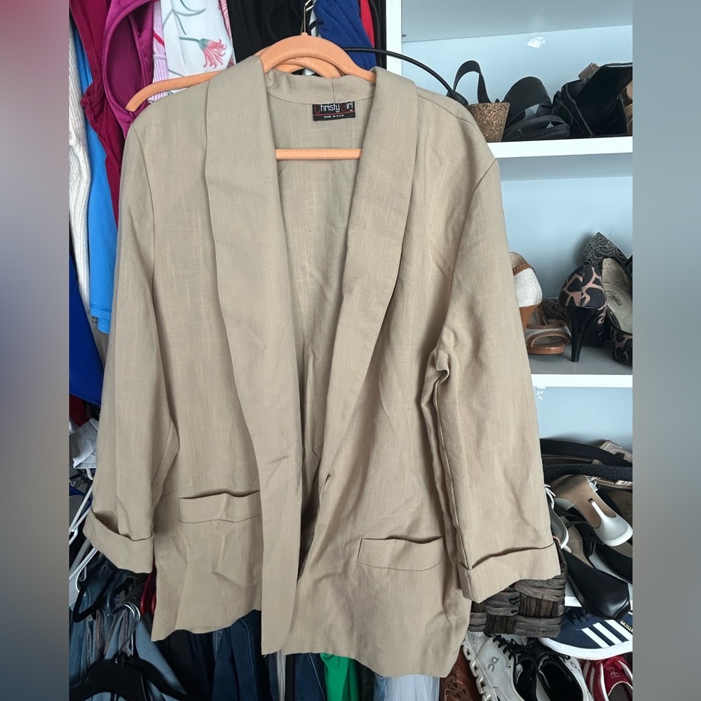 Christy Girl Light Tan Blazer